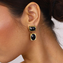 Load image into Gallery viewer, Golden stainless steel vintage earrings