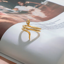 Load image into Gallery viewer, Stainless steel serpentine ring