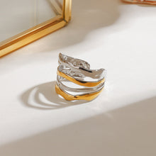 Load image into Gallery viewer, Stainless steel color-blocking open ring