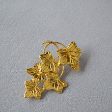 Load image into Gallery viewer, Vine, grape and leaf coat brooch
