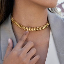 Load image into Gallery viewer, 18k gold stainless steel Cuban necklace