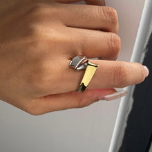 Load image into Gallery viewer, Stainless steel gold and silver color-matching ring