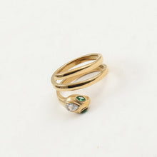 Load image into Gallery viewer, 18K serpentine wound ring