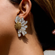 Load image into Gallery viewer, Stainless steel oil-dripping flower earrings