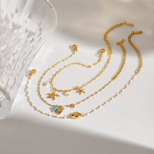 Load image into Gallery viewer, 18K gold stainless steel bracelet set