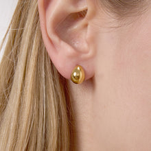 Load image into Gallery viewer, 18K gold stainless steel teardrop earrings