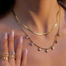 Load image into Gallery viewer, Stainless steel zircon heart-shaped necklace