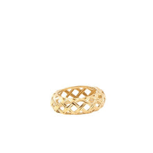 Load image into Gallery viewer, Golden stainless steel 18k gold ring