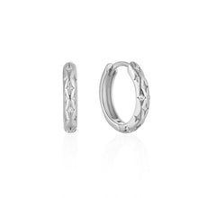 Load image into Gallery viewer, 18K gold and copper earrings with zirconium inlays