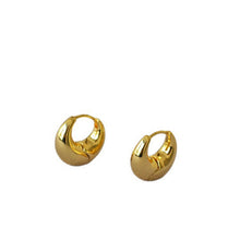 Load image into Gallery viewer, Brass gold-plated round ear buckles