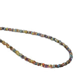 Bohemian-style colorful and transparent rice bead handcrafted beaded necklace