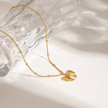 Load image into Gallery viewer, Stainless steel bow pendant necklace