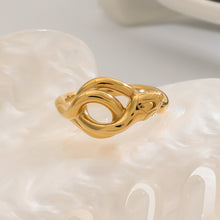 Load image into Gallery viewer, Stainless steel serpentine ring