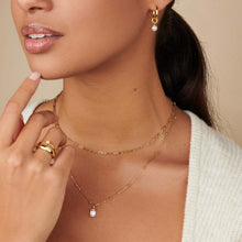 Load image into Gallery viewer, 18K gold stainless steel December birthstone colorful Zircon necklace