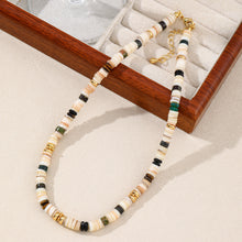 Load image into Gallery viewer, Colored natural stone beaded necklace