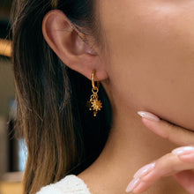 Load image into Gallery viewer, 18K stainless steel star and moon tassel round ear buckles