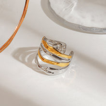 Load image into Gallery viewer, Stainless steel color-blocking open ring
