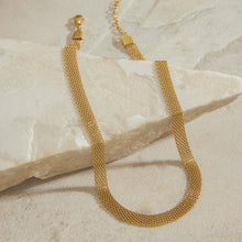 Load image into Gallery viewer, Stainless steel flat chain necklace