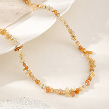 Load image into Gallery viewer, Irregular natural stone beaded necklace