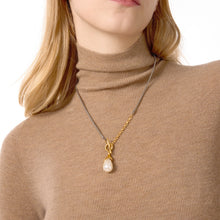 Load image into Gallery viewer, Stainless steel pearl pendant necklace