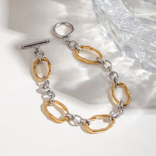 Load image into Gallery viewer, Stainless steel gold and silver color-matched bracelet