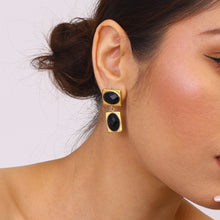 Load image into Gallery viewer, Golden stainless steel vintage earrings