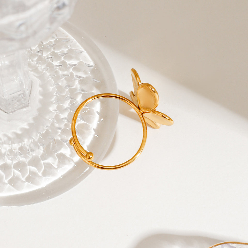 Stainless steel flower-opening ring