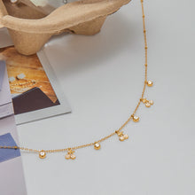 Load image into Gallery viewer, Stainless steel cherry collarbone chain