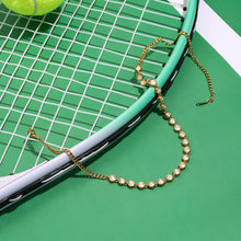 Load image into Gallery viewer, 18K stainless steel zircon chain necklace