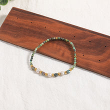 Load image into Gallery viewer, Colored natural stone freshwater pearl handcrafted beaded bracelet