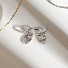 Load image into Gallery viewer, Stainless steel smooth butterfly opening ring