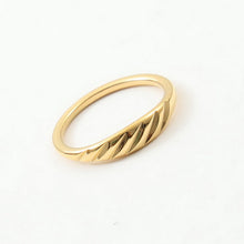 Load image into Gallery viewer, 18K gold stainless steel fine ring