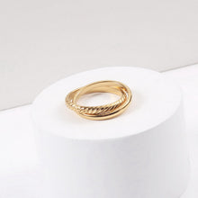 Load image into Gallery viewer, One stainless steel double-ring wound ring