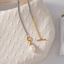 Load image into Gallery viewer, Stainless steel pearl pendant necklace