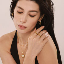 Load image into Gallery viewer, Stainless steel gold-plated tulip flower opening ring