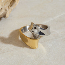 Load image into Gallery viewer, Stainless steel gold and silver color-matching ring