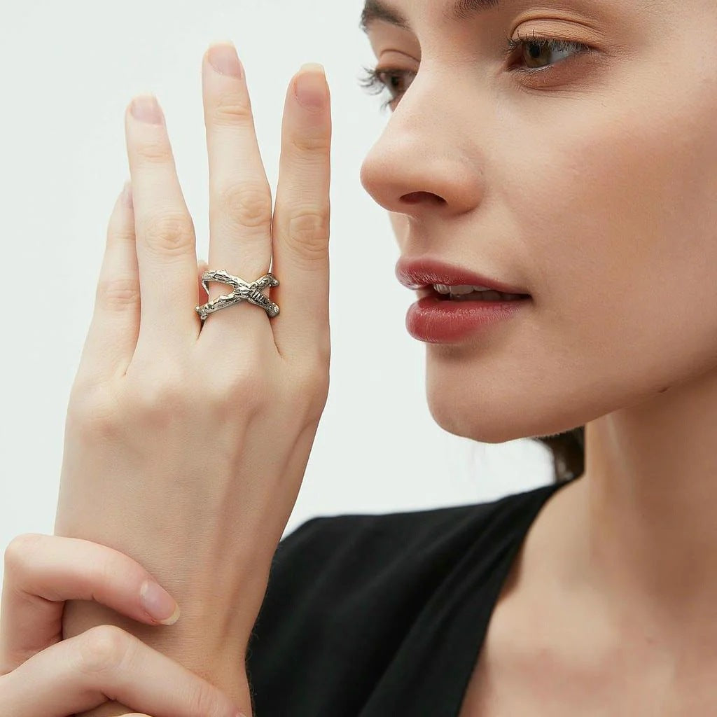 Simple stainless steel ring