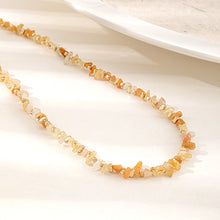 Load image into Gallery viewer, Irregular natural stone beaded necklace