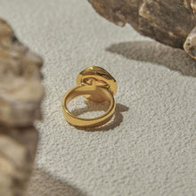 Load image into Gallery viewer, Stainless steel white beaded ring