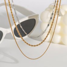 Load image into Gallery viewer, Stainless steel multi-layered necklace