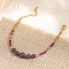 Load image into Gallery viewer, Black gallbladder stone hand-beaded bracelet that does not fade