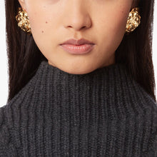 Load image into Gallery viewer, One pair of stainless steel flower earrings