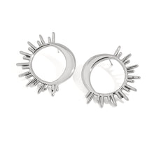 Load image into Gallery viewer, Stainless steel sun and moon earrings