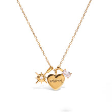 Load image into Gallery viewer, Stainless steel zircon heart-shaped pendant necklace