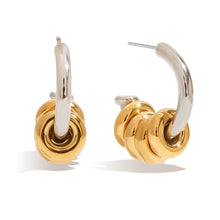 Load image into Gallery viewer, Stainless steel C-shaped earrings