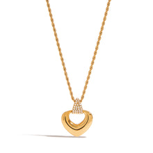 Load image into Gallery viewer, Stainless steel heart-shaped pendant necklace