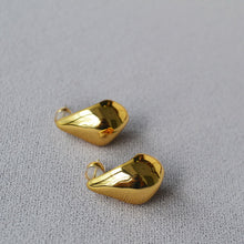 Load image into Gallery viewer, Brass gold-plated 925 silver needle irregular teardrop earrings