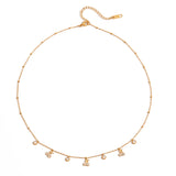 Stainless steel cherry collarbone chain