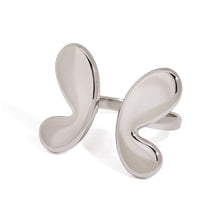 Load image into Gallery viewer, Stainless steel smooth butterfly opening ring