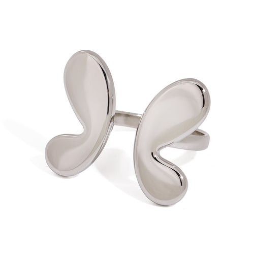 Stainless steel smooth butterfly opening ring